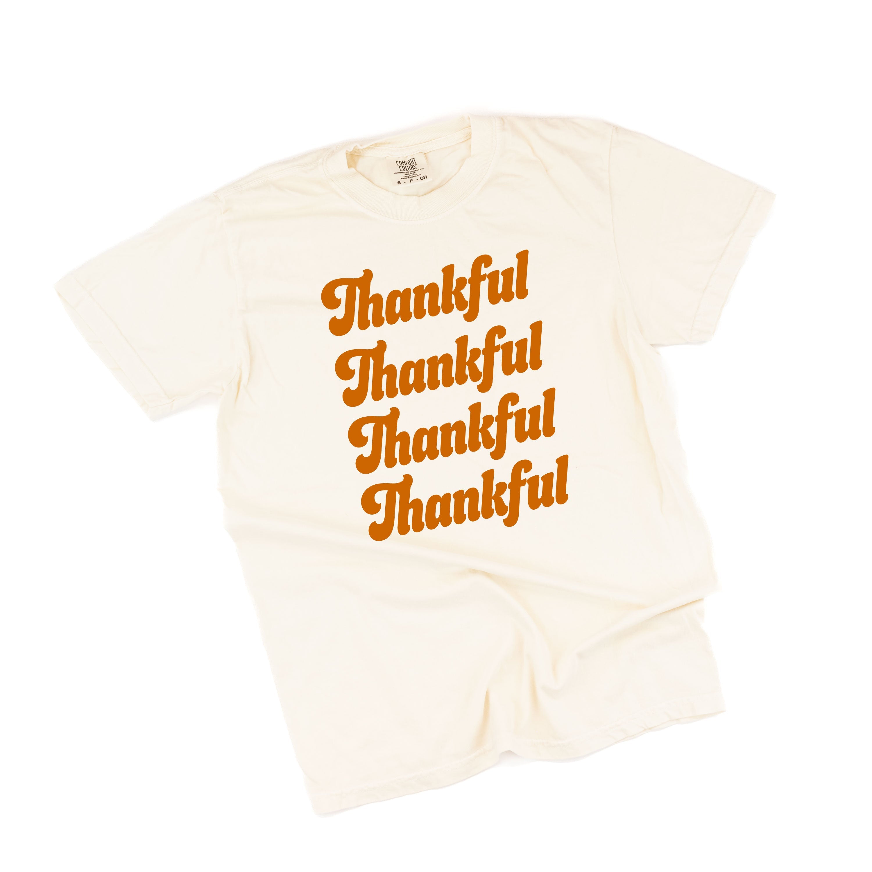 Thankful (x4) - Comfort Colors Tee Little Mama Shirt Shop