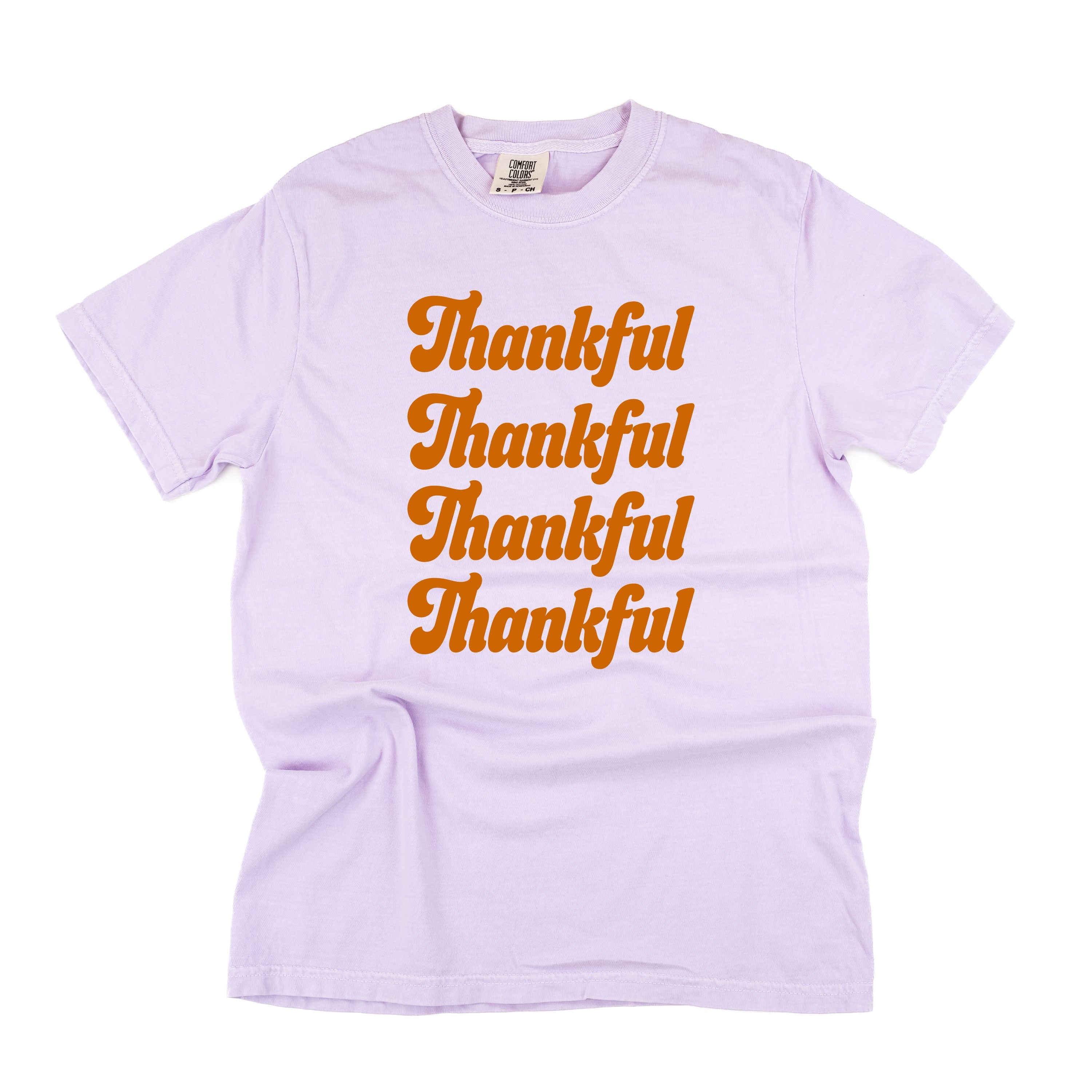 Thankful (x4) - Comfort Colors Tee Little Mama Shirt Shop