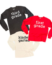 The OG Grades - (Choose Your Grade) - LONG SLEEVE Comfort Colors Tee Little Mama Shirt Shop