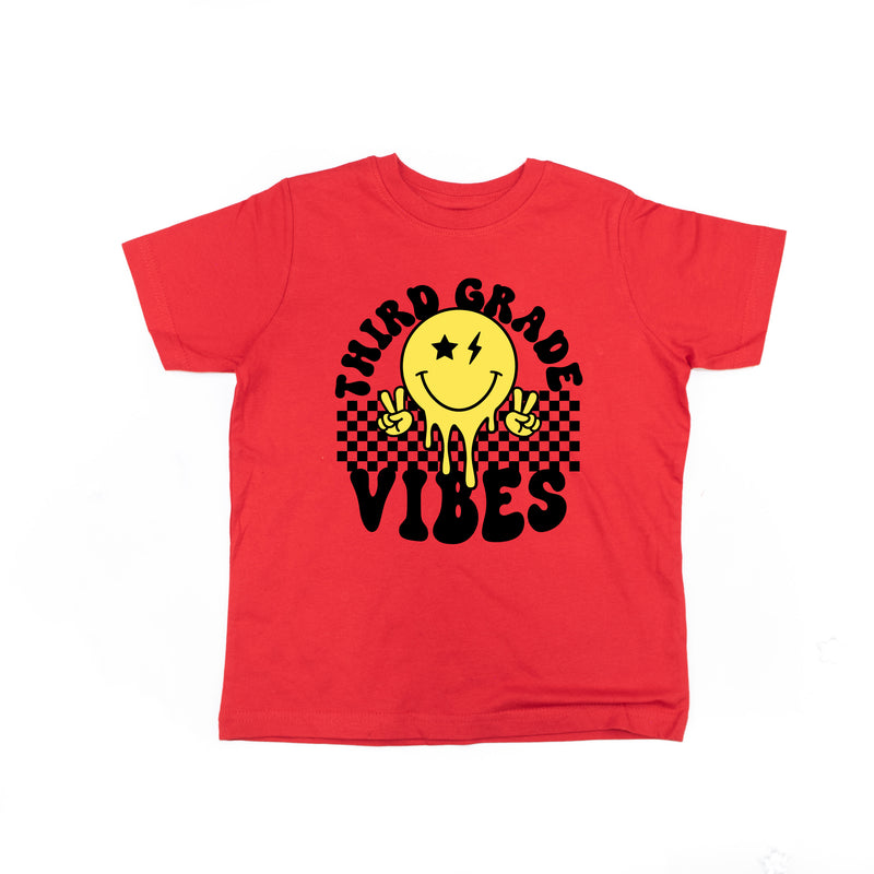 Third Grade Vibes - Peace Smiley - Short Sleeve Child Shirt