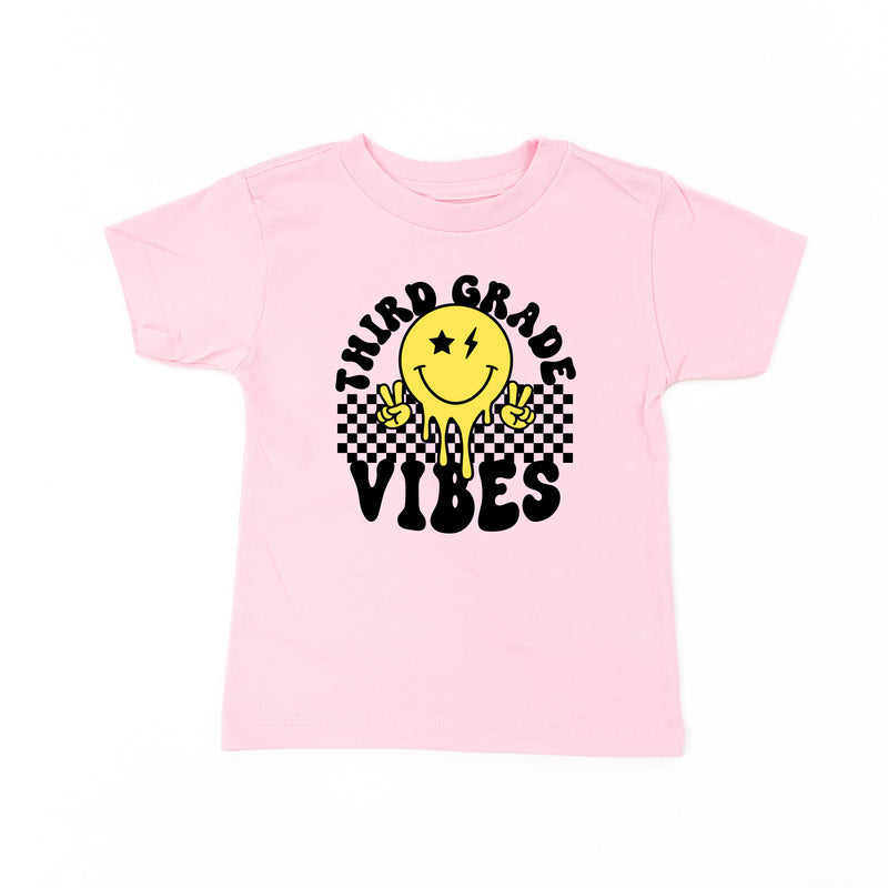 Third Grade Vibes - Peace Smiley - Short Sleeve Child Shirt