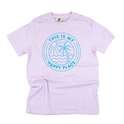 THIS IS MY HAPPY PLACE - SHORT SLEEVE COMFORT COLORS TEE Little Mama Shirt Shop