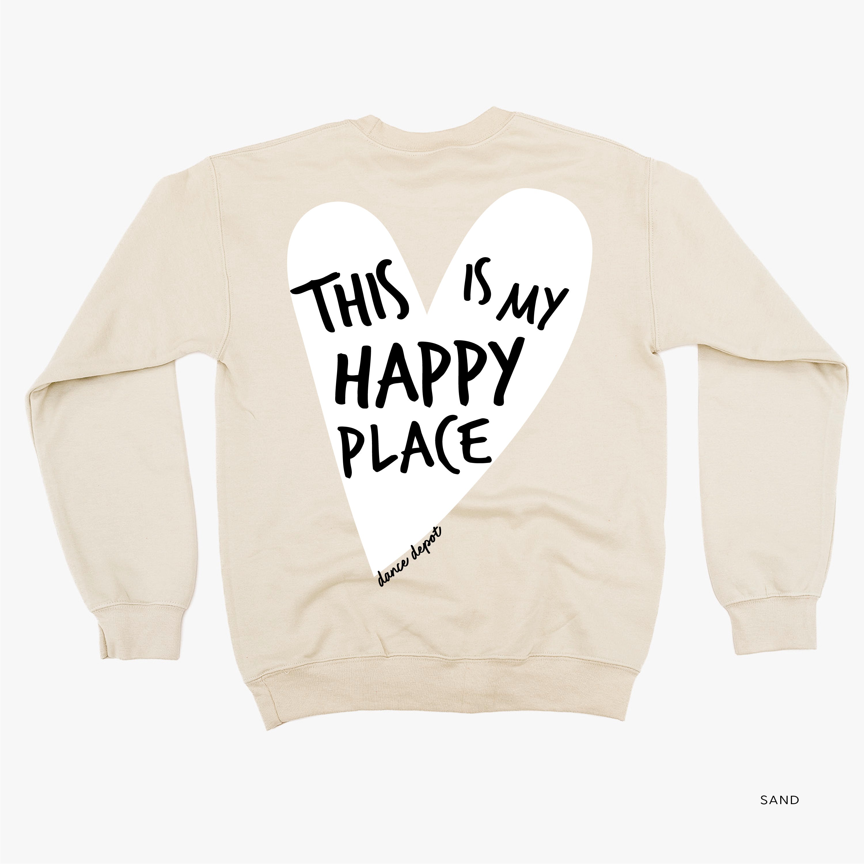 Dance Depot - This Is My Happy Place - BASIC Fleece Crewneck