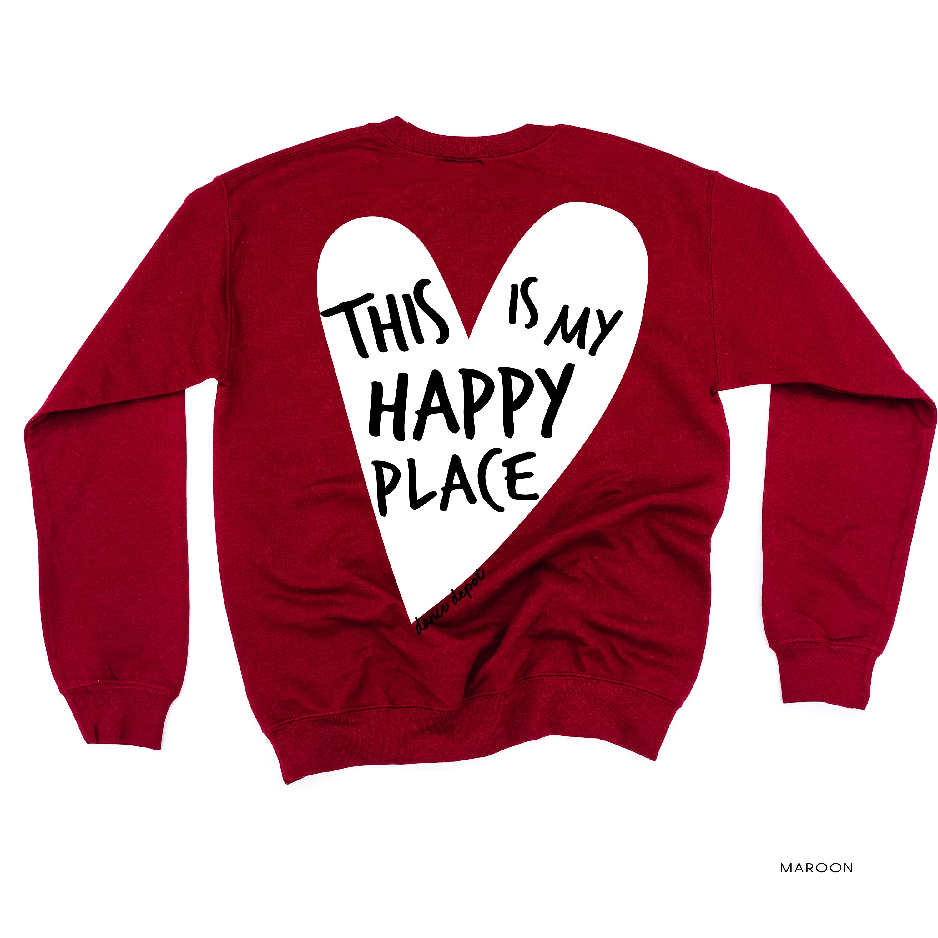 Dance Depot - This Is My Happy Place - BASIC Fleece Crewneck