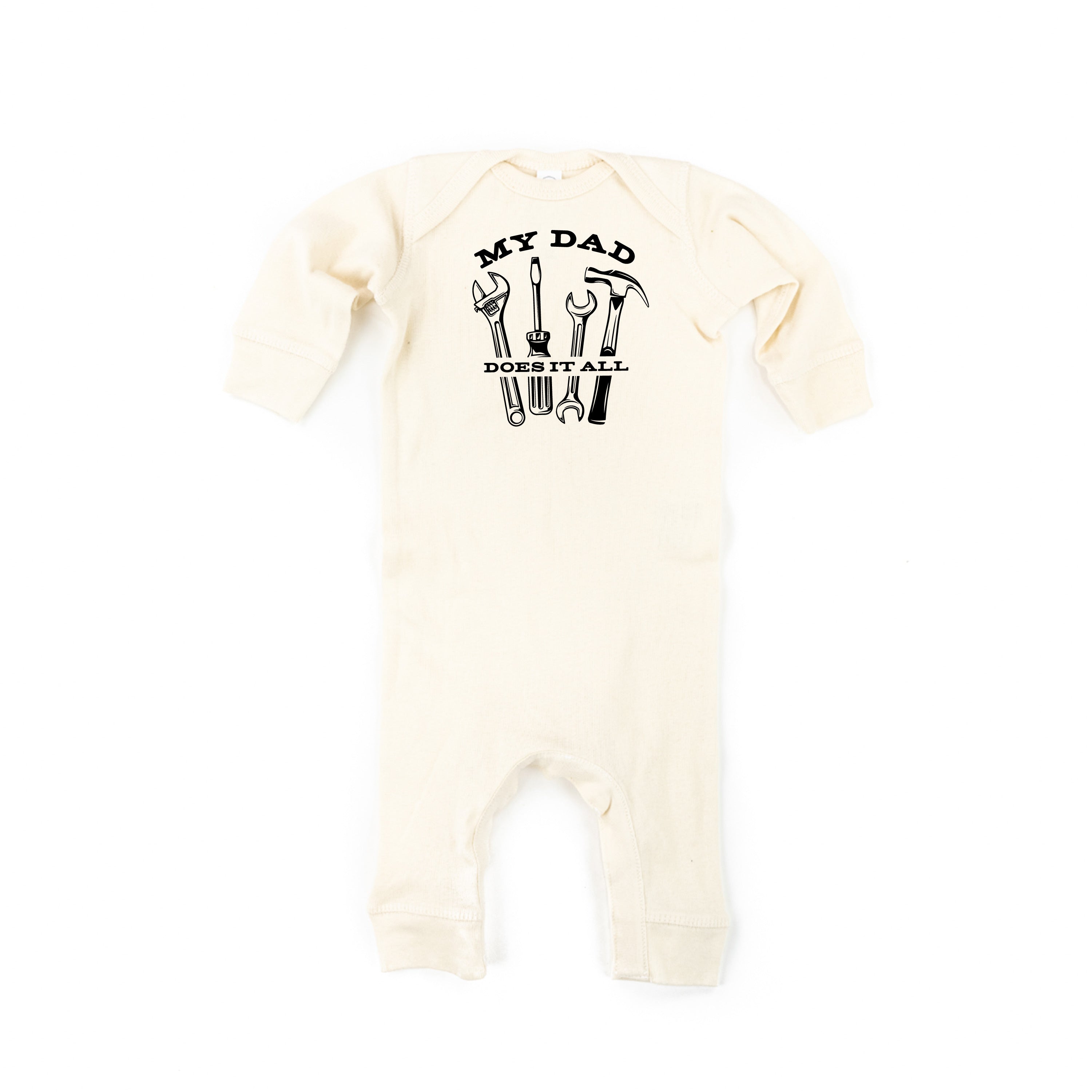 My Dad Does It All - Baby Sleeper Little Mama Shirt Shop