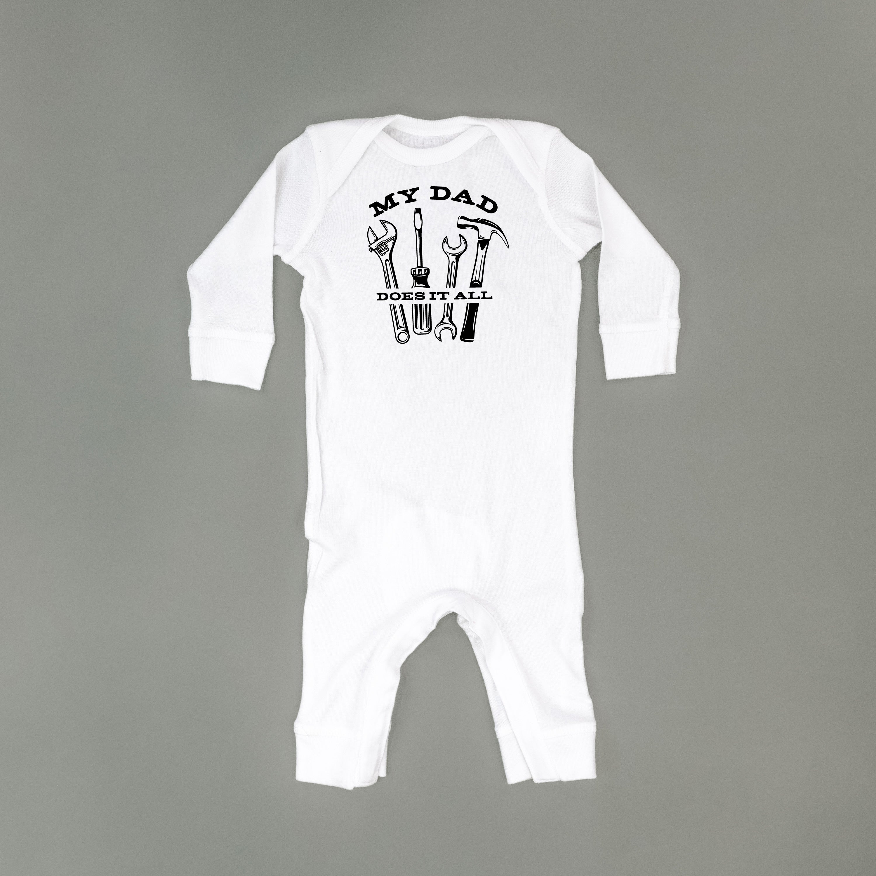 My Dad Does It All - Baby Sleeper Little Mama Shirt Shop