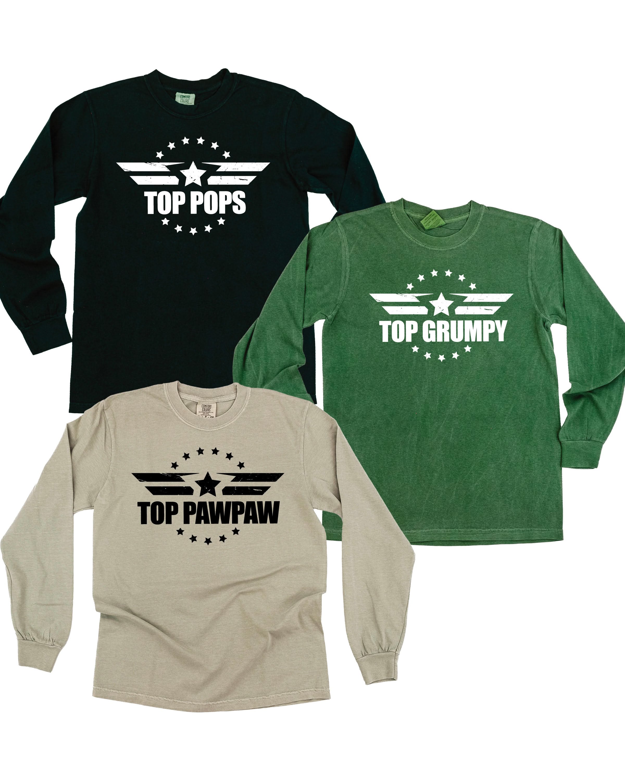 Top _____ - PERSONALIZE IT! - LONG SLEEVE Comfort Colors Tee Little Mama Shirt Shop