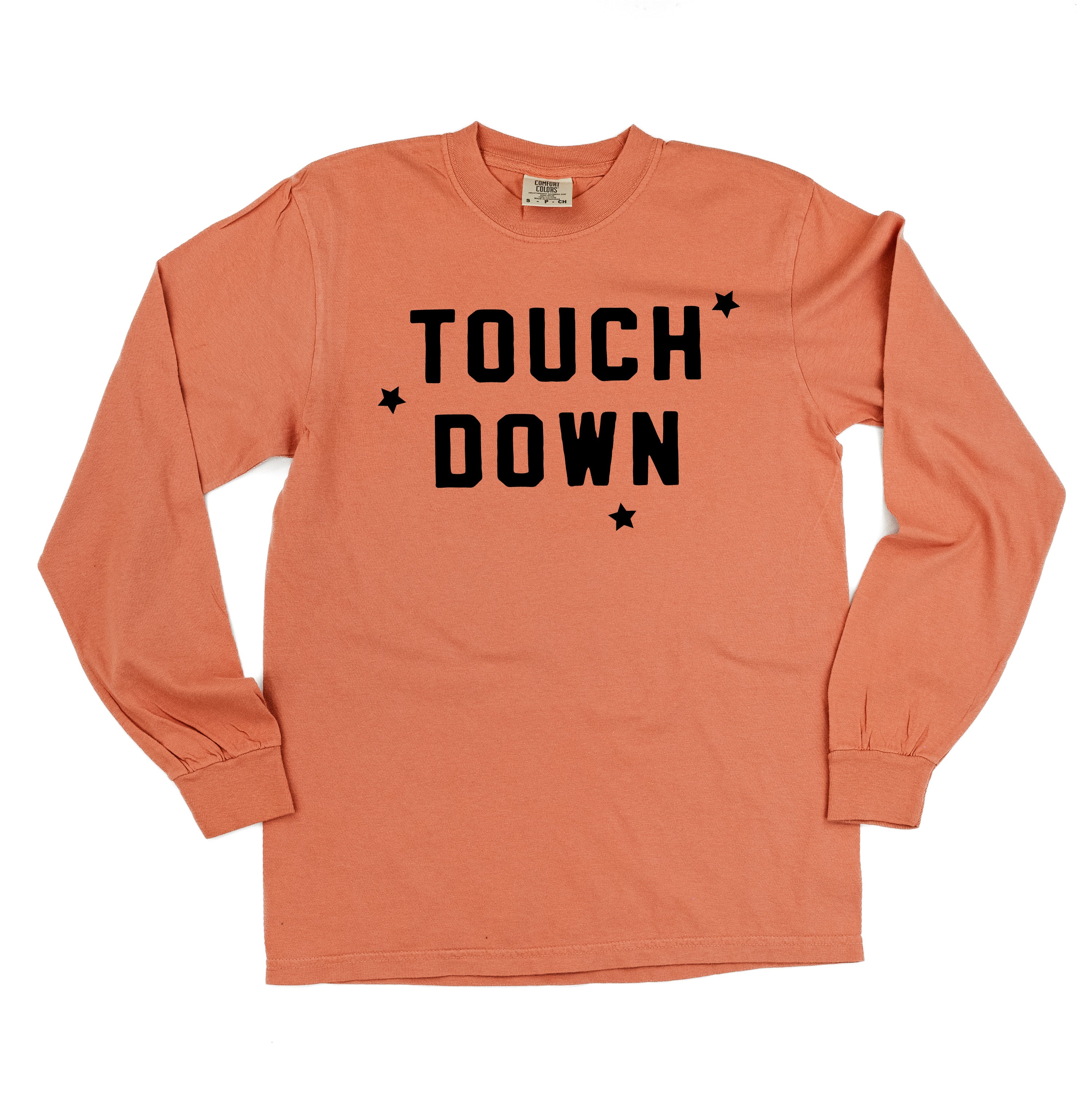 Touch Down - Long Sleeve Comfort Colors Tee Little Mama Shirt Shop