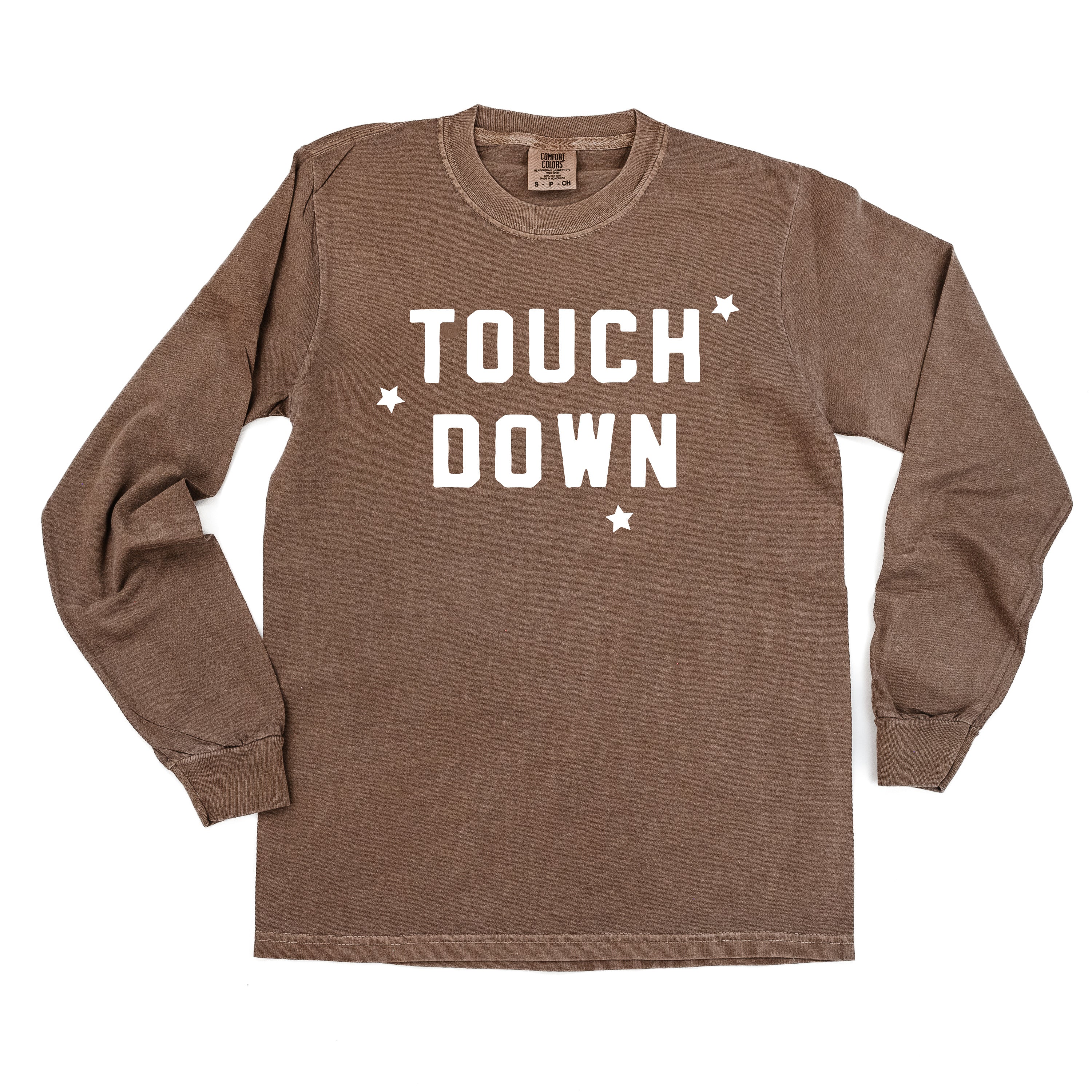Touch Down - Long Sleeve Comfort Colors Tee Little Mama Shirt Shop