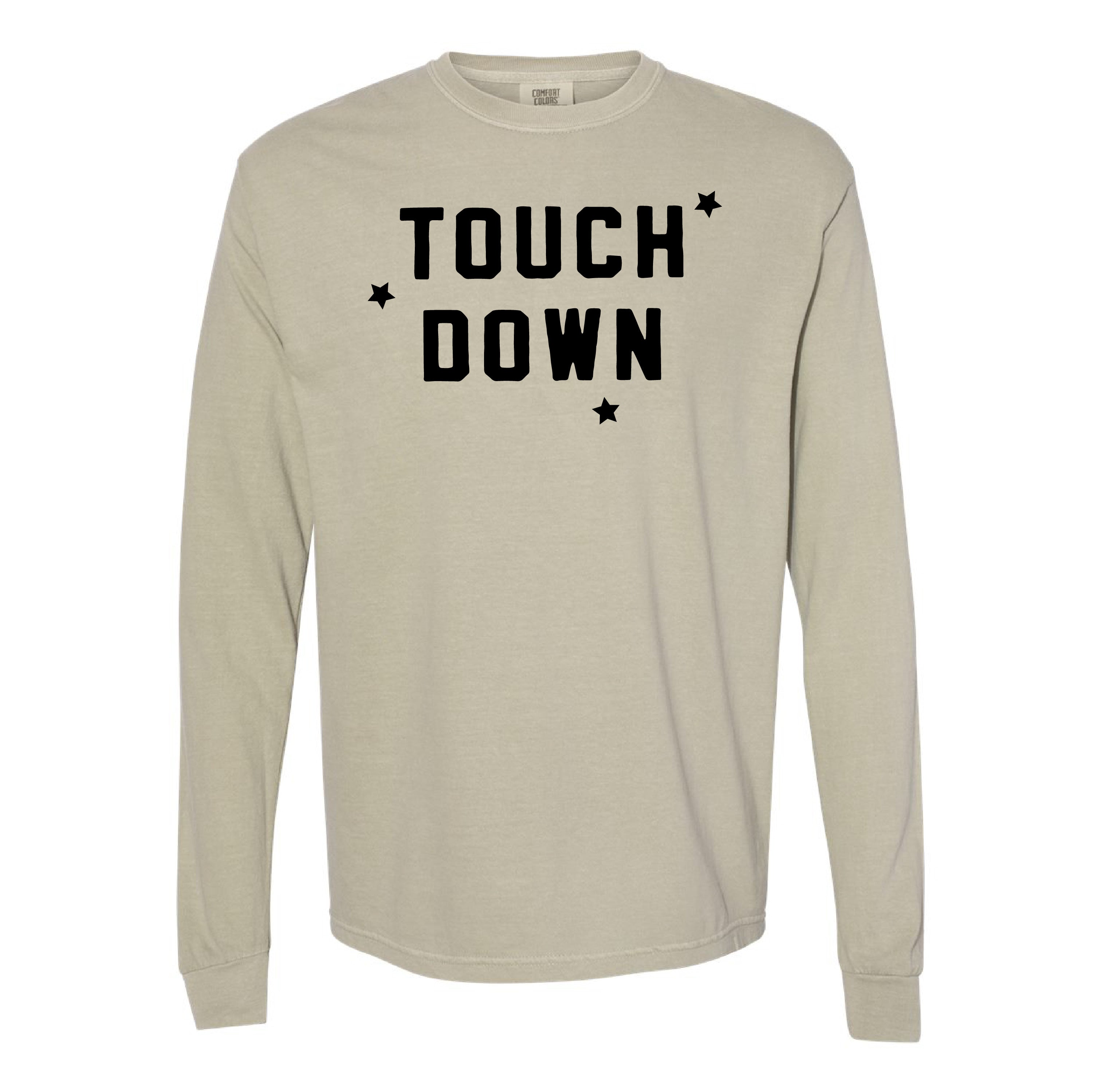 Touch Down - Long Sleeve Comfort Colors Tee Little Mama Shirt Shop