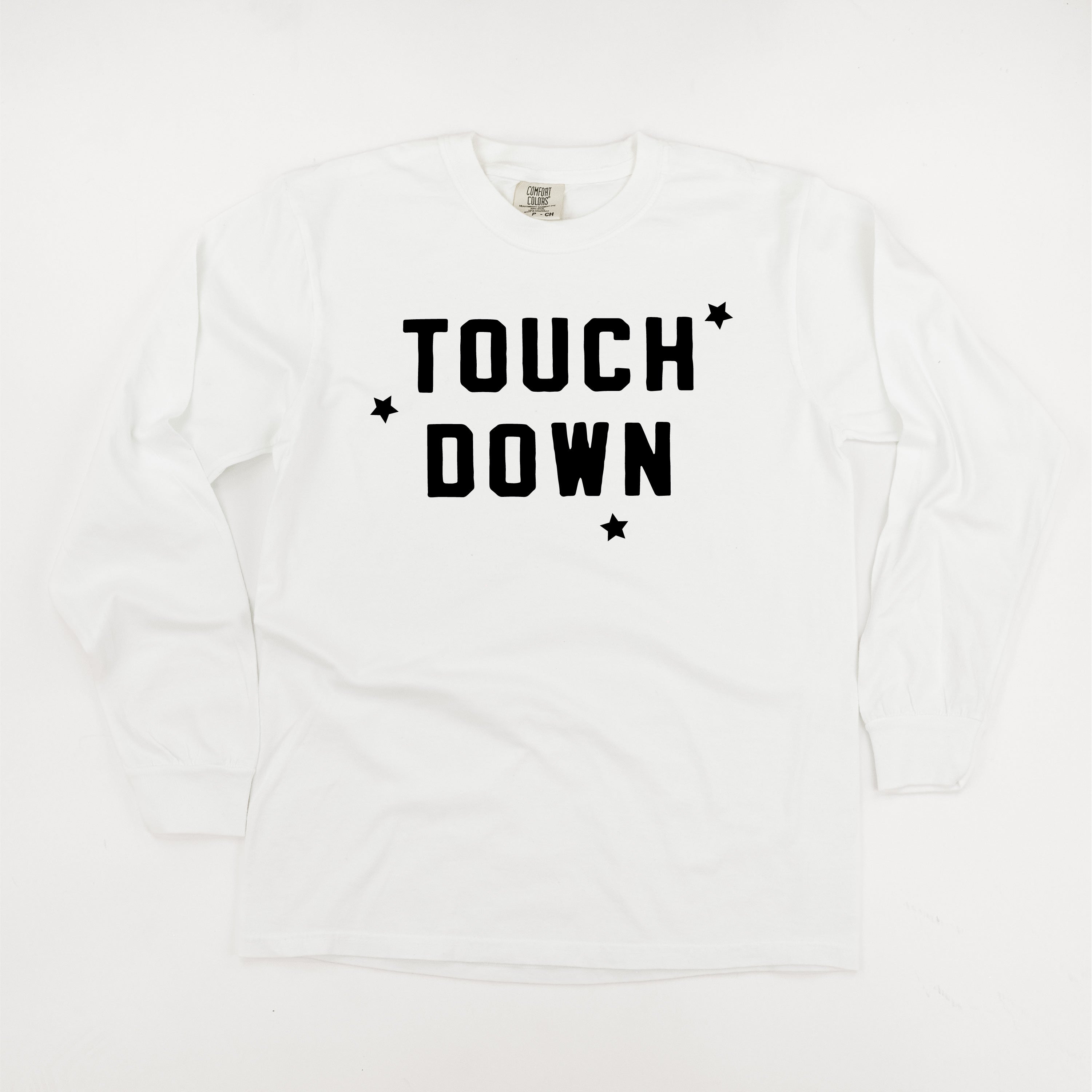 Touch Down - Long Sleeve Comfort Colors Tee Little Mama Shirt Shop
