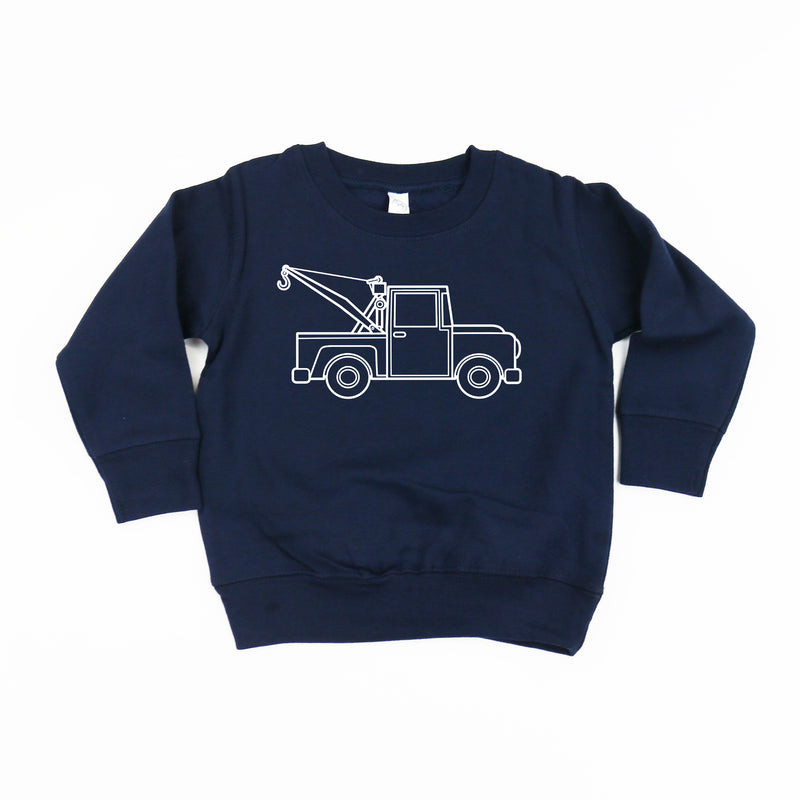 TOW TRUCK - Minimalist Design - Child Sweater