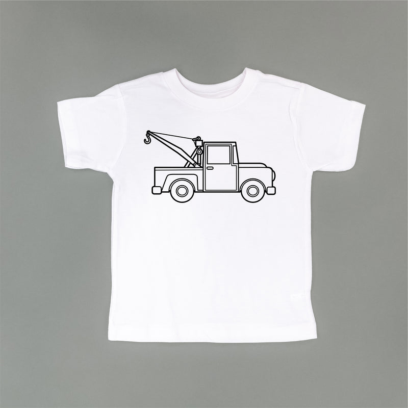 TOW TRUCK - Minimalist Design - Short Sleeve Child Shirt