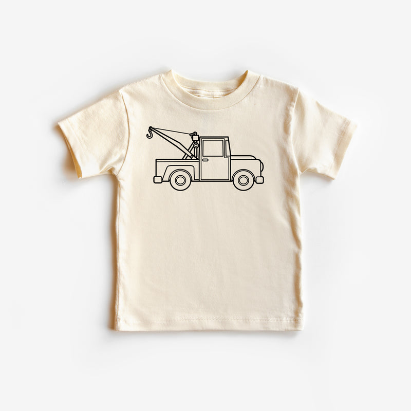 TOW TRUCK - Minimalist Design - Short Sleeve Child Shirt