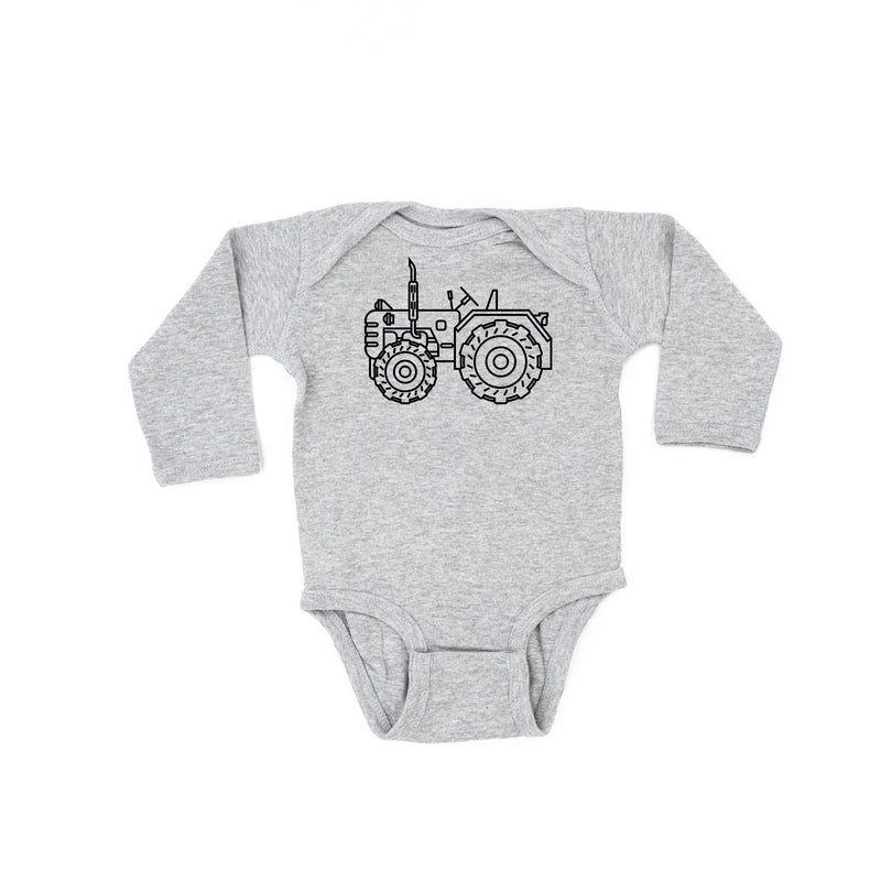 TRACTOR - Minimalist Design - Long Sleeve Child Shirt