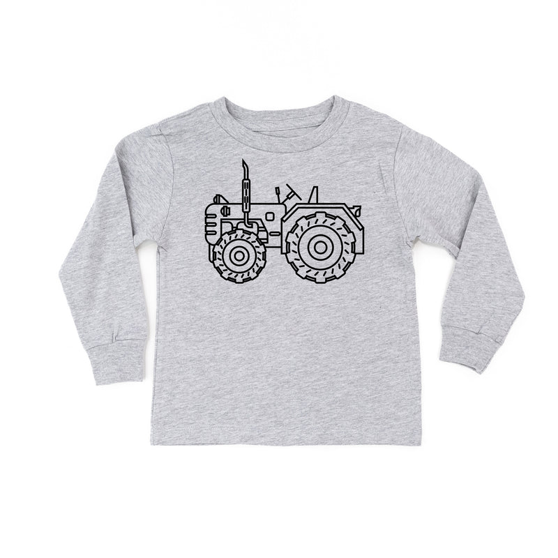 TRACTOR - Minimalist Design - Long Sleeve Child Shirt