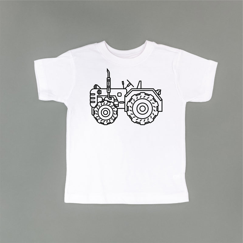 TRACTOR - Minimalist Design - Short Sleeve Child Shirt