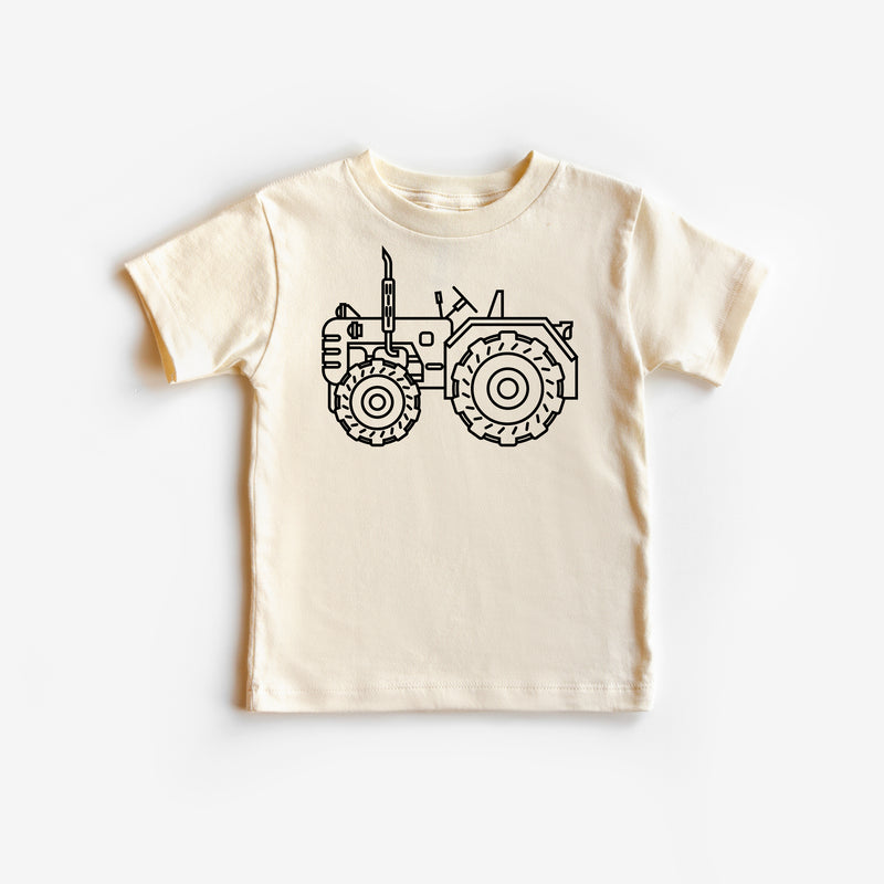 TRACTOR - Minimalist Design - Short Sleeve Child Shirt