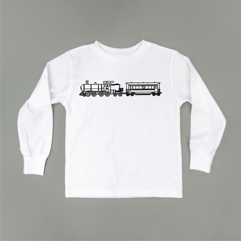 TRAIN - Minimalist Design - Long Sleeve Child Shirt