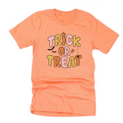 Trick or Treat (PINK/ORANGE) - Unisex Tee Little Mama Shirt Shop