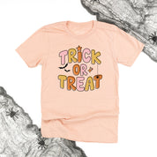 Trick or Treat (PINK/ORANGE) - Unisex Tee Little Mama Shirt Shop