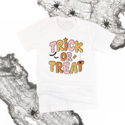 Trick or Treat (PINK/ORANGE) - Unisex Tee Little Mama Shirt Shop