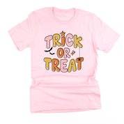 Trick or Treat (PINK/ORANGE) - Unisex Tee Little Mama Shirt Shop