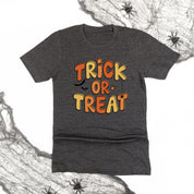 Trick or Treat (ORANGE/YELLOW) - Unisex Tee Little Mama Shirt Shop
