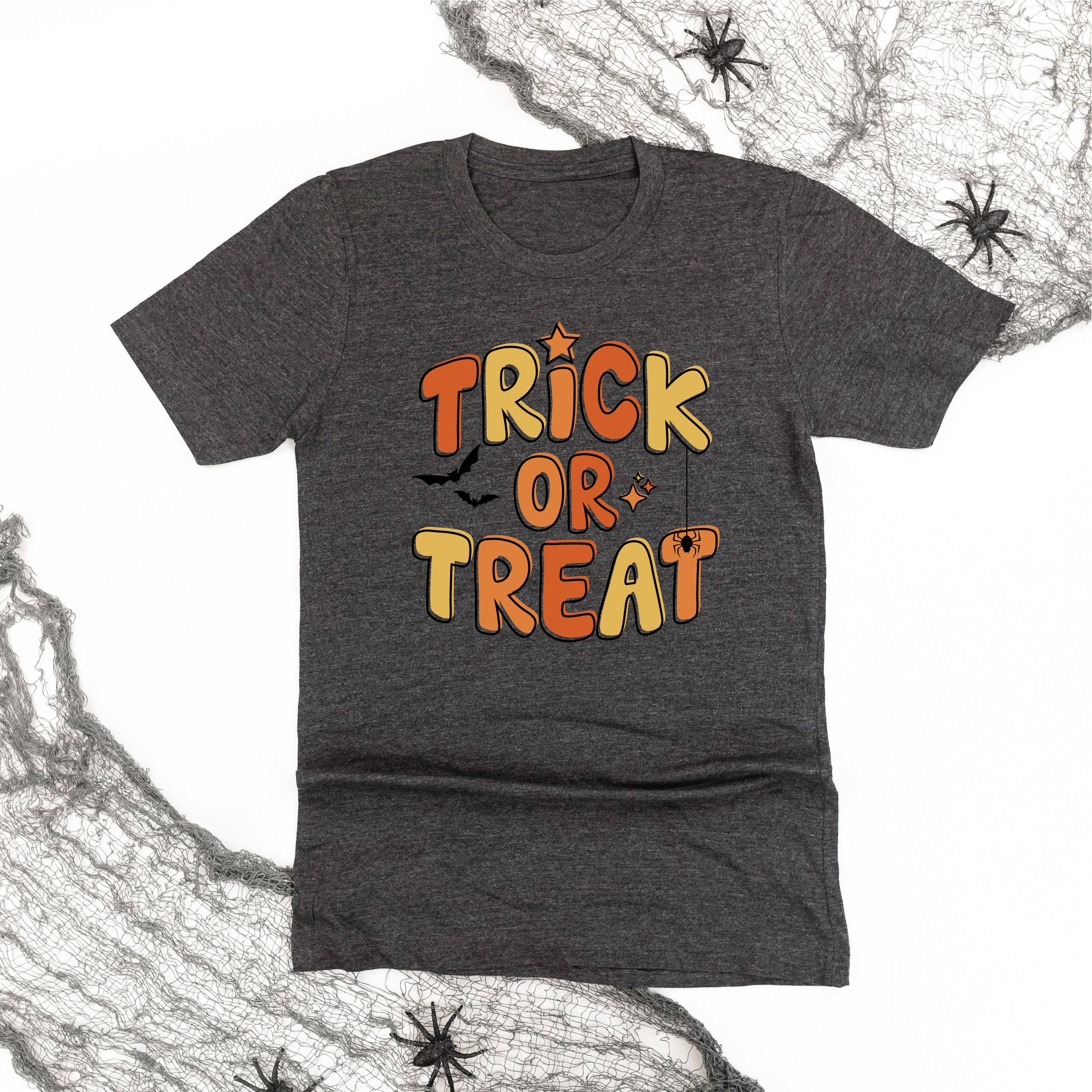 Trick or Treat (ORANGE/YELLOW) - Unisex Tee Little Mama Shirt Shop