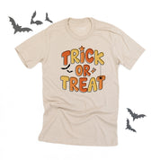 Trick or Treat (ORANGE/YELLOW) - Unisex Tee Little Mama Shirt Shop