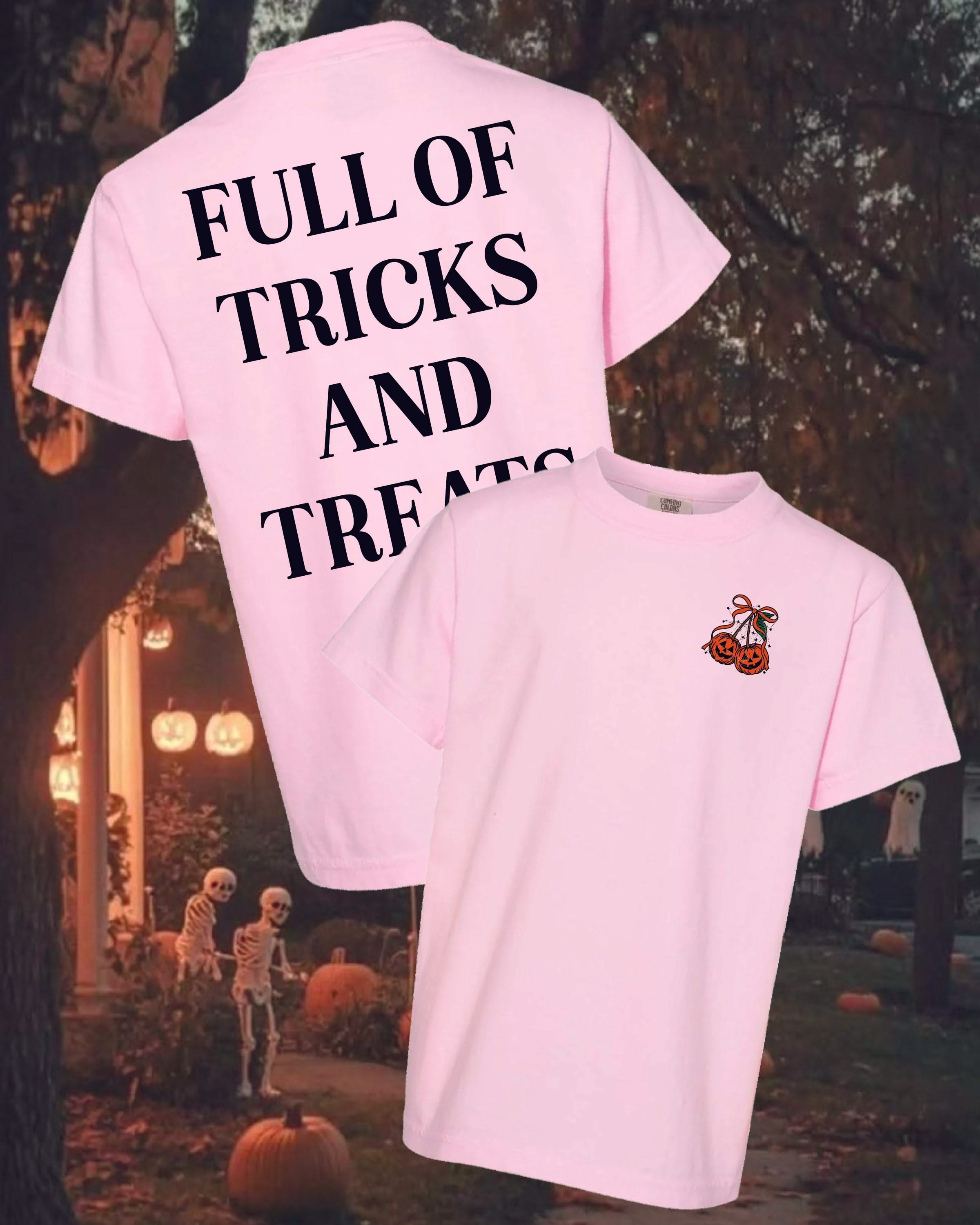 Full of Tricks and Treats - Youth Comfort Colors Tee Little Mama Shirt Shop