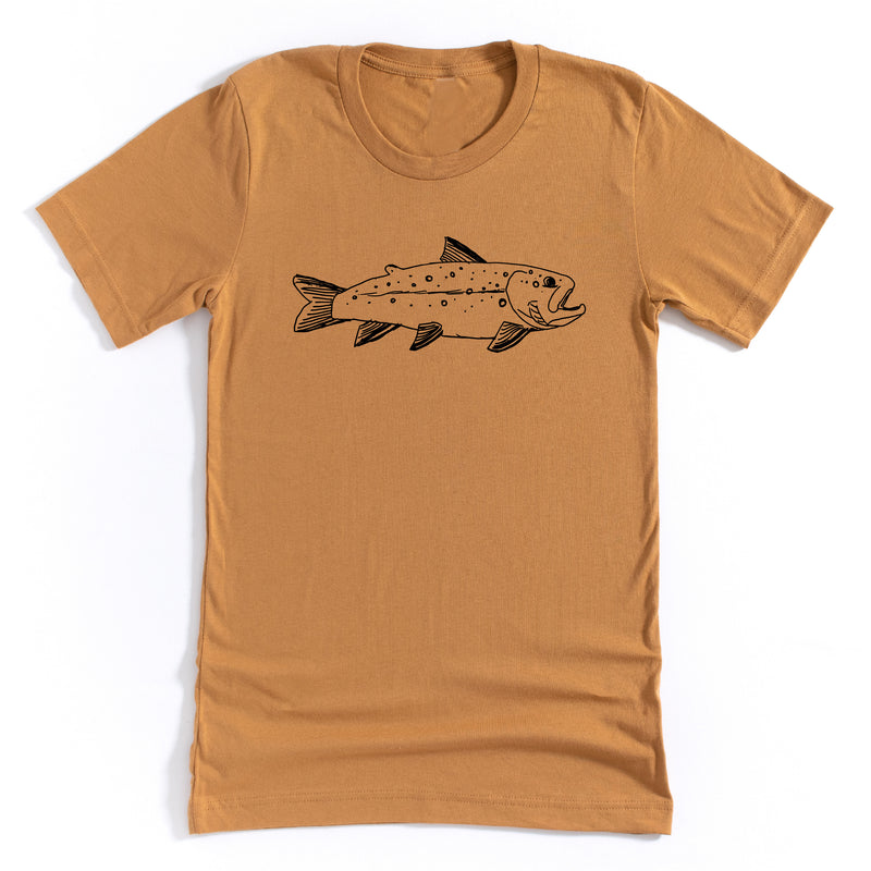 Hand Drawn Brook Trout - Unisex Tee