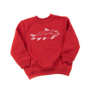 Hand Drawn Brook Trout - Child Sweater Little Mama Shirt Shop