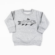 Hand Drawn Brook Trout - Child Sweater Little Mama Shirt Shop