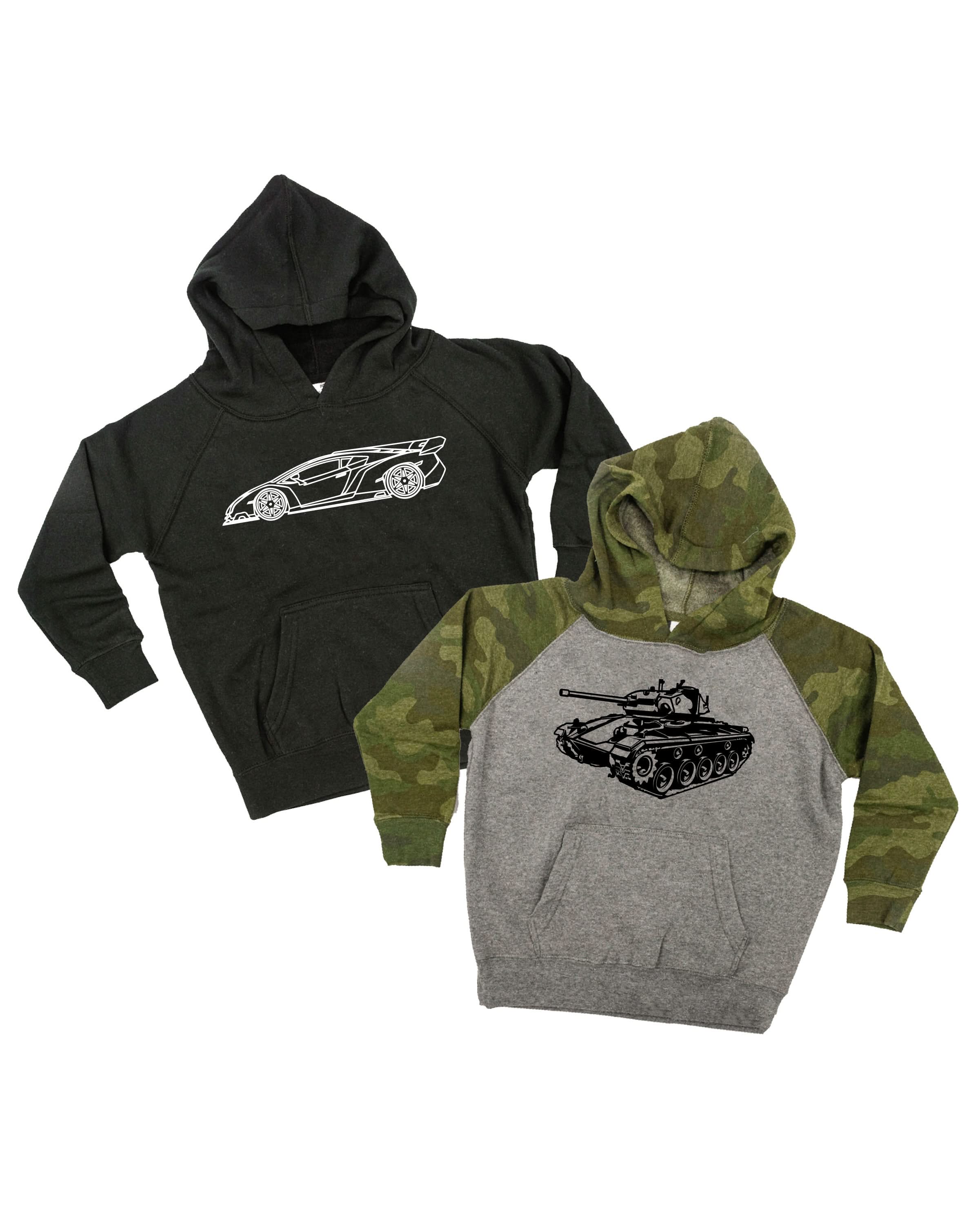 Trucks N' Things Minimalist Design - (Choose Your Vehicle) - Child Hoodie Little Mama Shirt Shop LLC