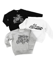 Trucks N' Things Minimalist Design - (Choose Your Vehicle) - Child Sweater Little Mama Shirt Shop