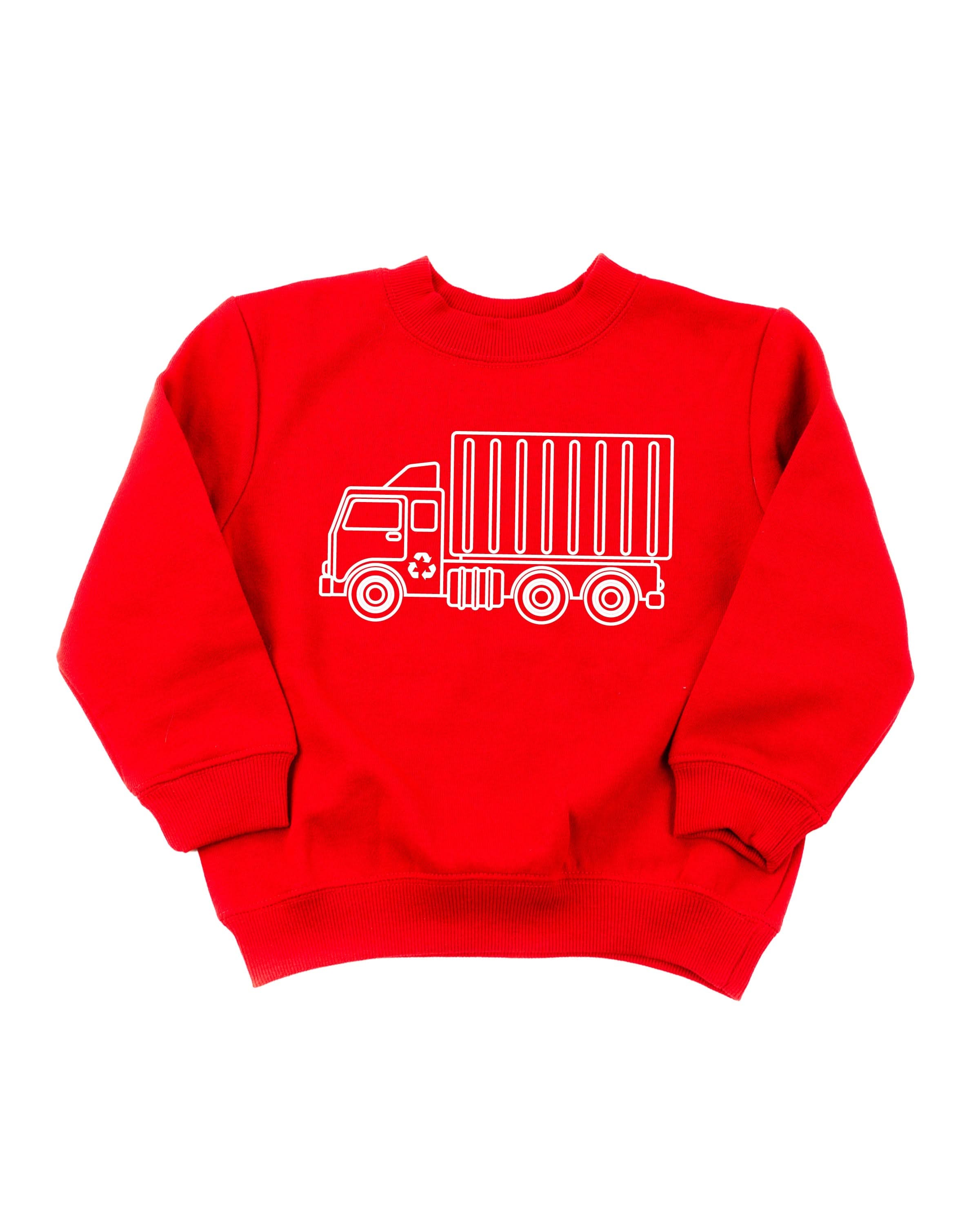 Trucks N' Things Minimalist Design - (Choose Your Vehicle) - Child Sweater Little Mama Shirt Shop