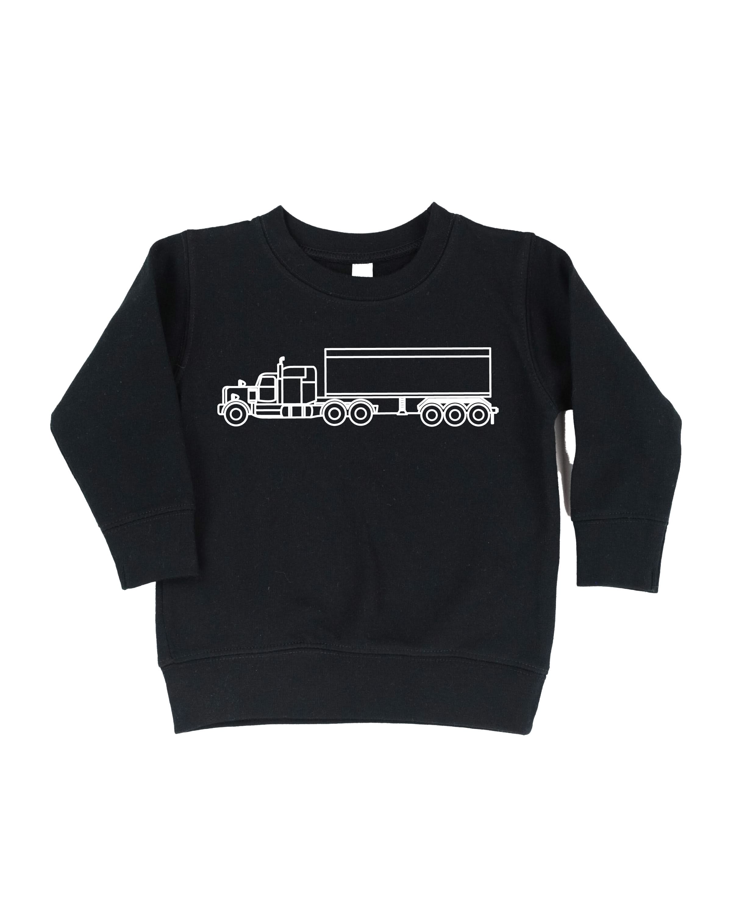 Trucks N' Things Minimalist Design - (Choose Your Vehicle) - Child Sweater Little Mama Shirt Shop