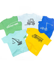 Trucks N' Things Minimalist Design - (Choose Your Vehicle) - Child Tee Little Mama Shirt Shop