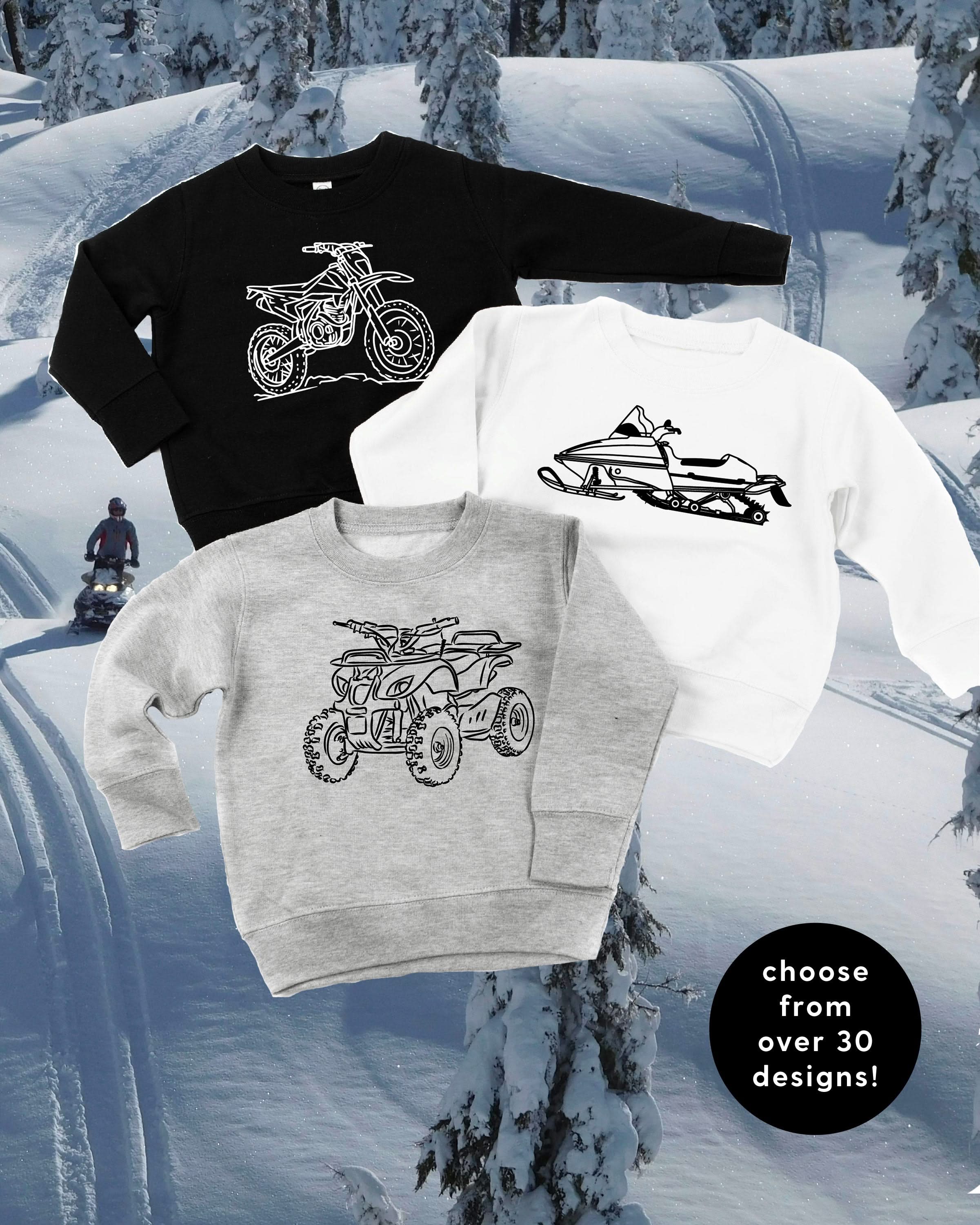 Trucks N' Things Minimalist Design - (Choose Your Vehicle) - Child Sweater Little Mama Shirt Shop