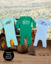 Trucks N' Things Minimalist Design - (Choose Your Vehicle) - Baby Sleeper Little Mama Shirt Shop