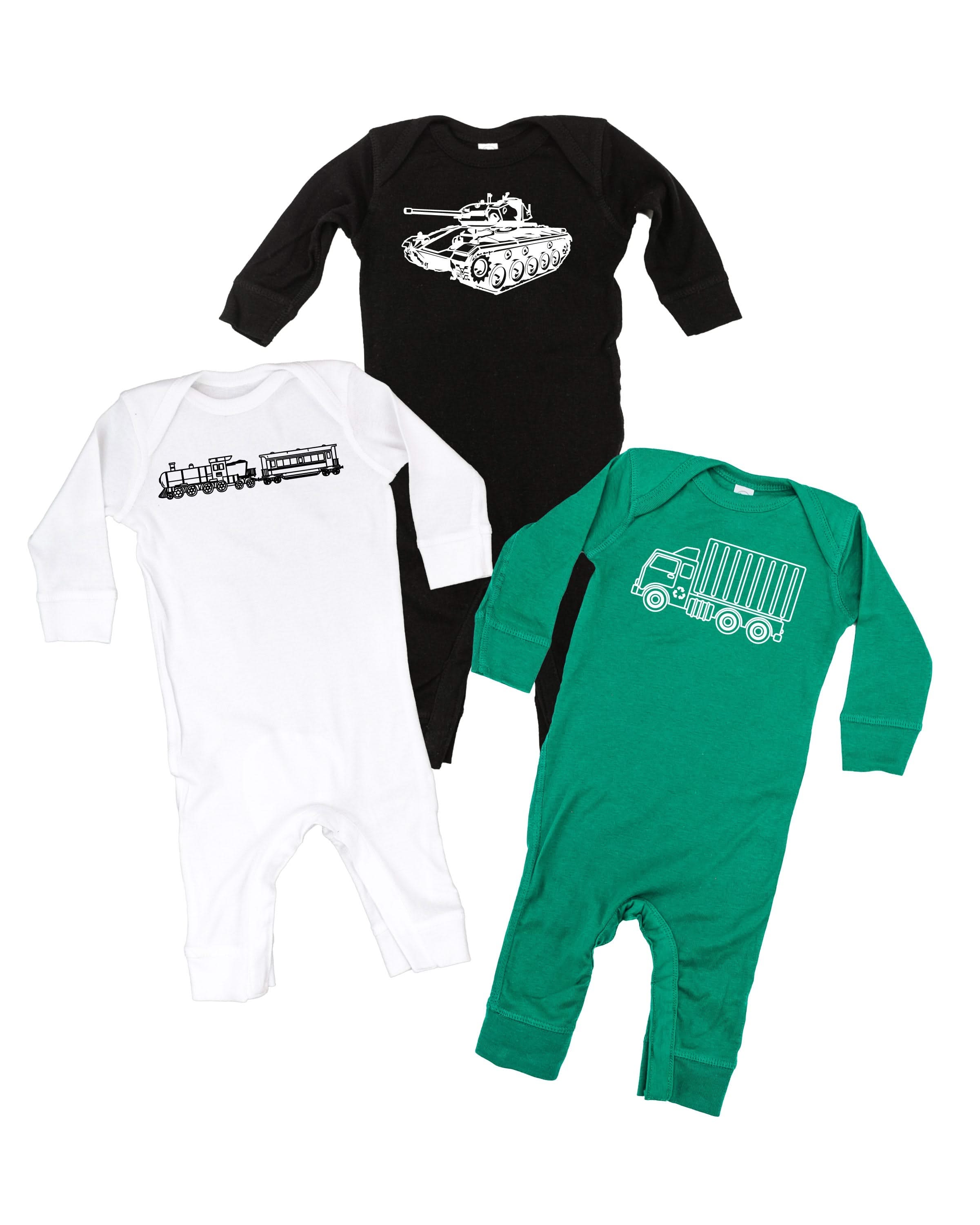 Trucks N' Things Minimalist Design - (Choose Your Vehicle) - Baby Sleeper Little Mama Shirt Shop