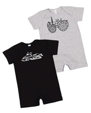 Trucks N' Things Minimalist Design - (Choose Your Vehicle) - Shorts Romper Little Mama Shirt Shop