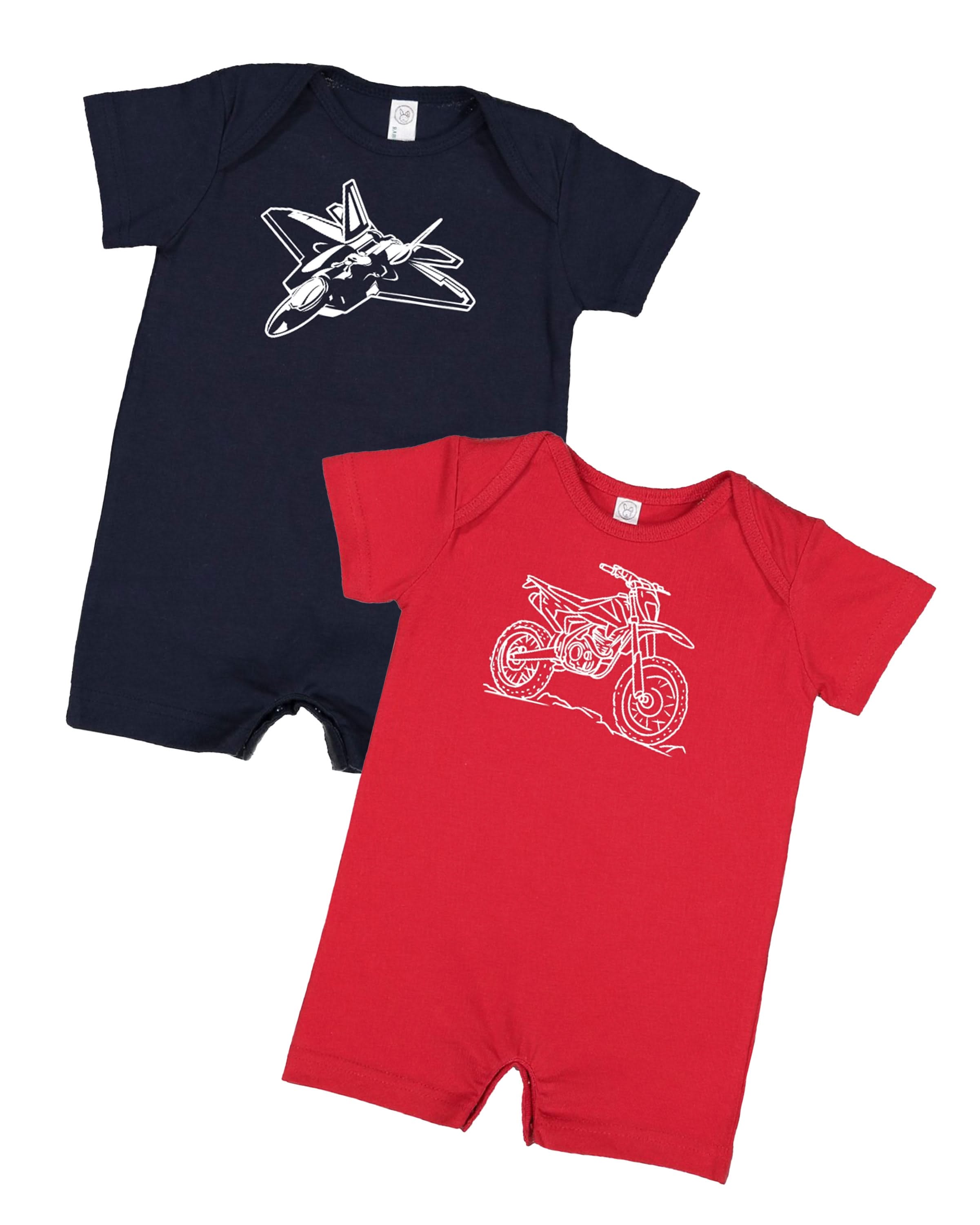 Trucks N' Things Minimalist Design - (Choose Your Vehicle) - Shorts Romper Little Mama Shirt Shop