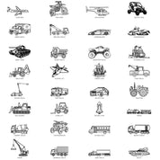 Trucks N' Things Minimalist Design - (Choose Your Vehicle) - Child Hoodie Little Mama Shirt Shop LLC