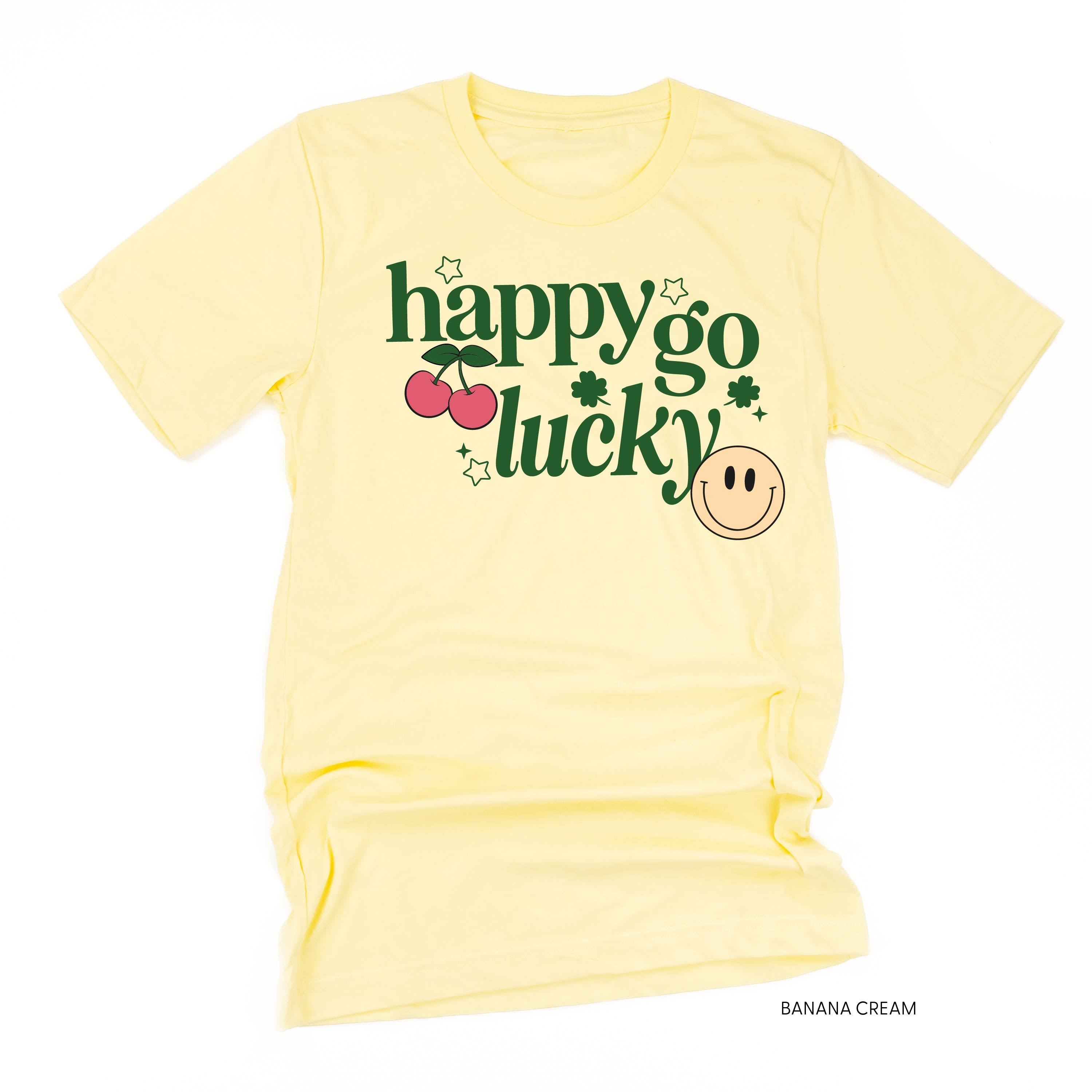 Happy Go Lucky - Unisex Tee Little Mama Shirt Shop