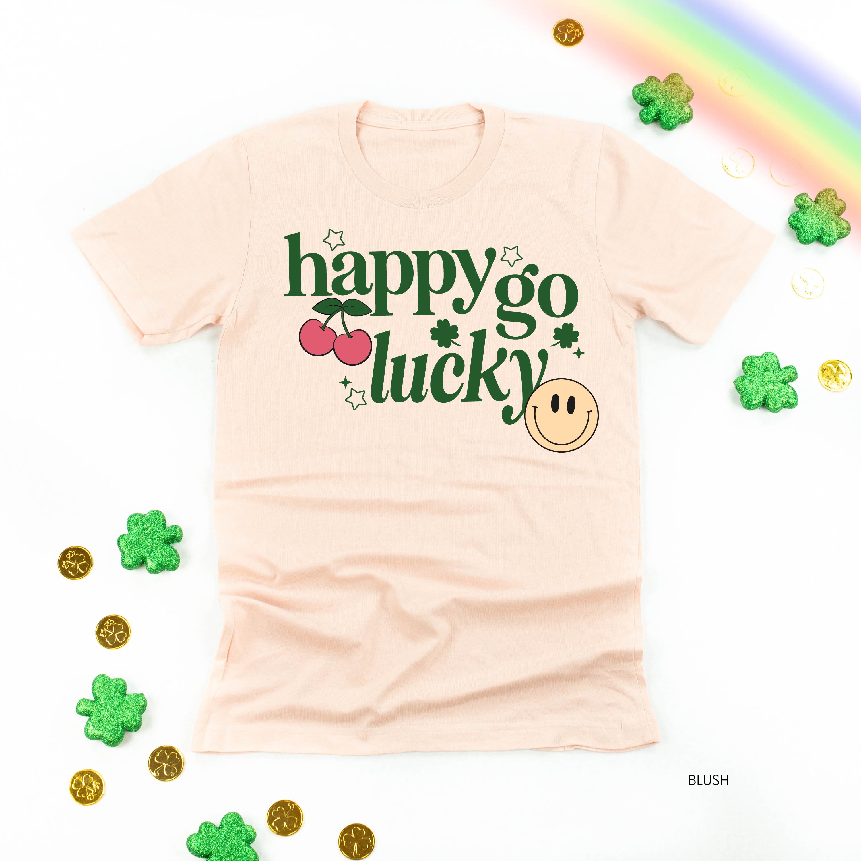 Happy Go Lucky - Unisex Tee Little Mama Shirt Shop