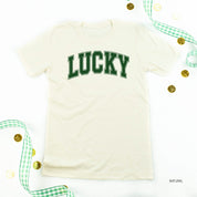 Lucky - Varsity Outline - Unisex Tee Little Mama Shirt Shop