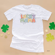 Bubble Letters & Stars Lucky Mama - Unisex Tee Little Mama Shirt Shop