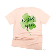 Watercolor Lucky You (pf&b) - Unisex Tee Little Mama Shirt Shop